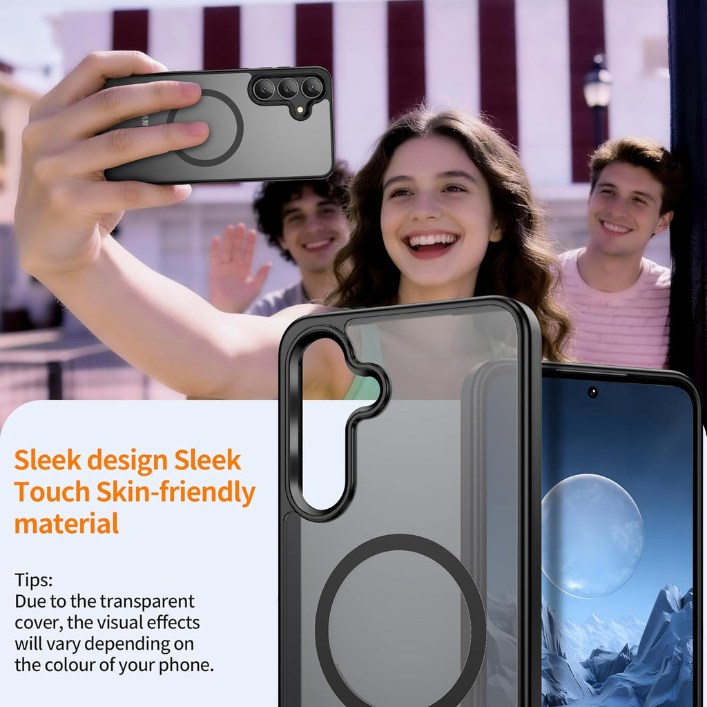 Ultimate Protection for Your Samsung Galaxy S24/S25: Slim Matte Case with 2 Screen Protectors and Military Grade Drop Defense