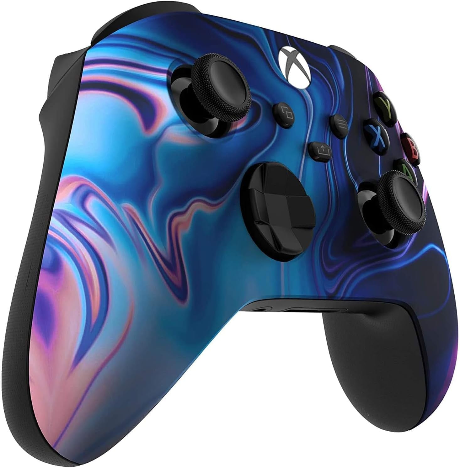 Elevate Your Gaming Experience with the Custom Blue & Purple Swirl Wireless Controller for Xbox Series X/S & Xbox One