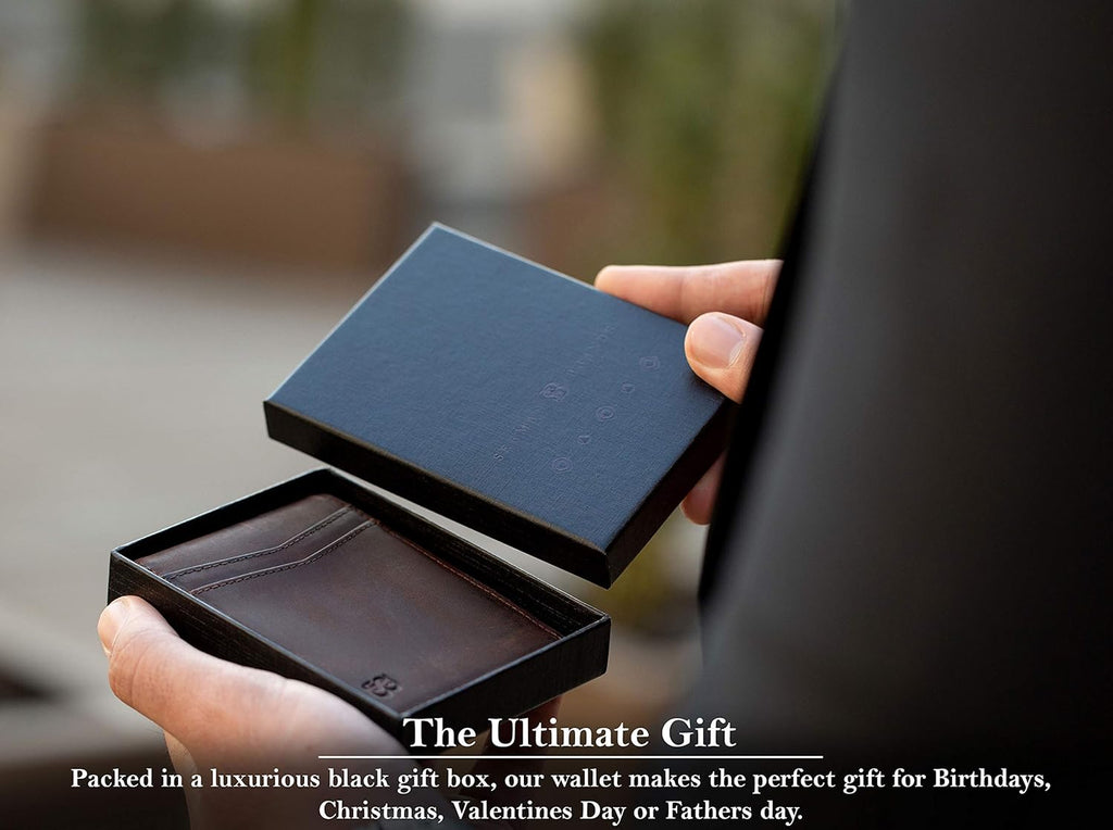 Serman Brands Transformer Wallet - Stylish RFID Blocking Slim Wallet for Men with Money Clip and Ample Storage