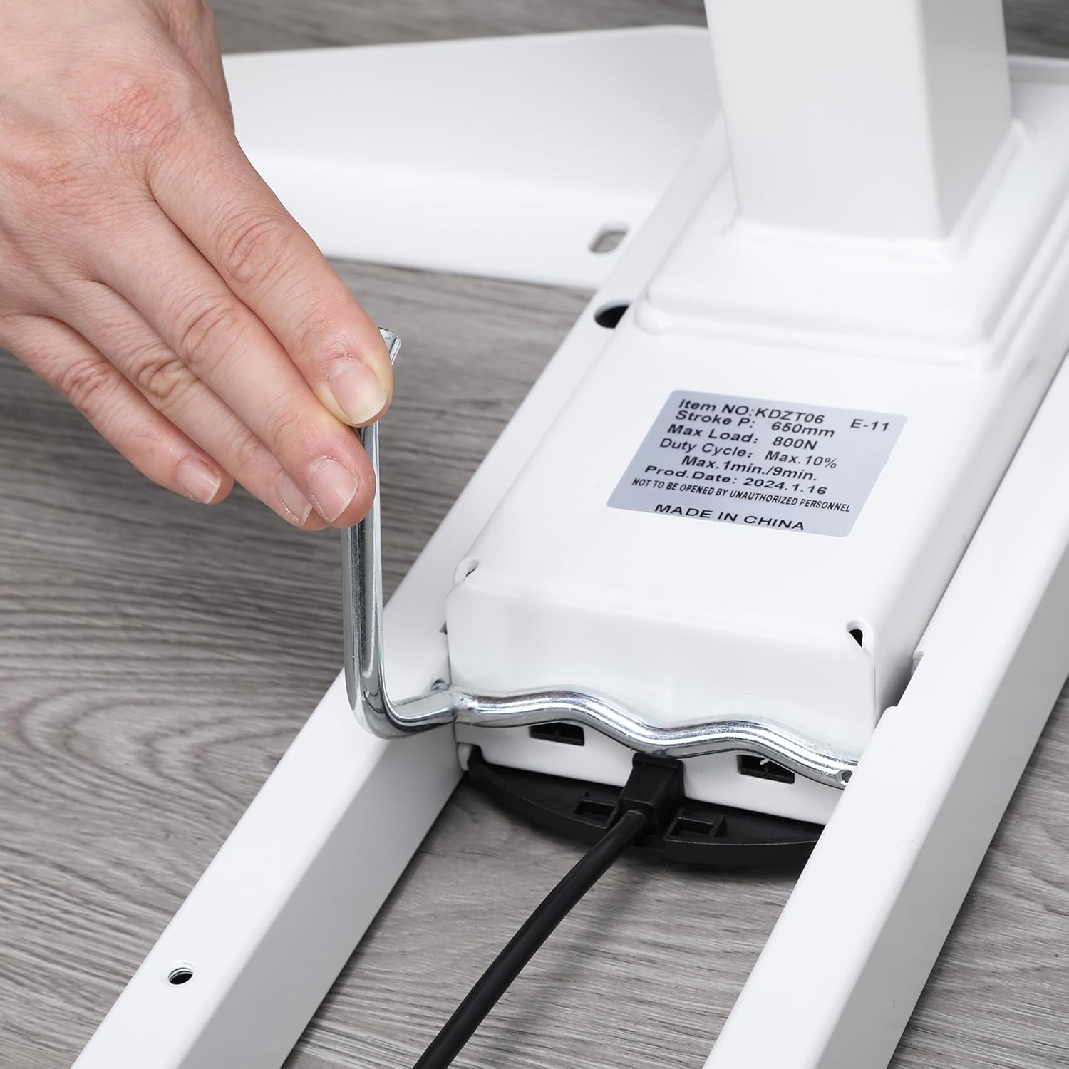 Transform Your Workspace with the K Series Electric Adjustable Standing Desk Base - Dual Motor, Height & Width Customizable (White Frame Only)