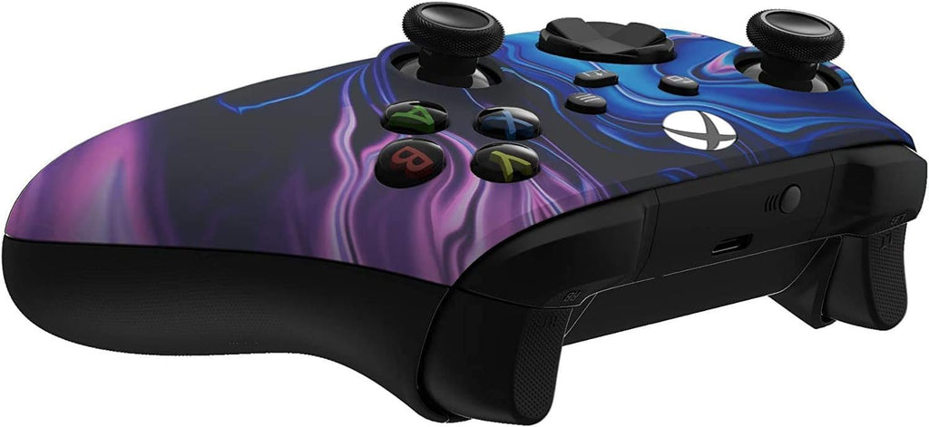 Elevate Your Gaming Experience with the Custom Blue & Purple Swirl Wireless Controller for Xbox Series X/S & Xbox One