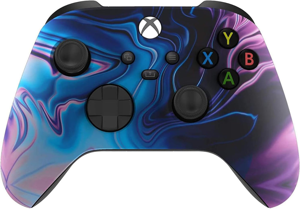 Elevate Your Gaming Experience with the Custom Blue & Purple Swirl Wireless Controller for Xbox Series X/S & Xbox One