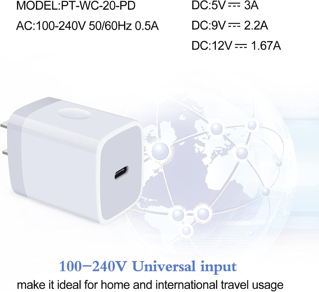 20W Samsung S26 Type C Wall Charger Fast Charging Block for Galaxy A17 A56 A16 A36 S26 Ultra S25 S24 A15 A55 A14, PD 3.0 Wall Charger USB C Box Adapter for Iphone 17 16E 16 15 Pro Max Pixel 10A 9 Pro