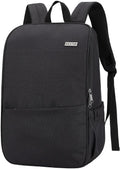 Versatile Deep Storage Laptop Backpack - Water Resistant Anti-Theft Design for College and Travel, Fits Up to 15.6 Inch Laptops - Stylish Black Daypack